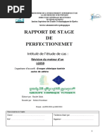 Rapport de Stage de Perfectionement