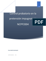 Control Probatorio en La Pretension Impugnatoria 2004