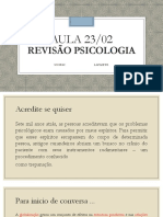 Aula 02 - Contribuições Da Psicologia