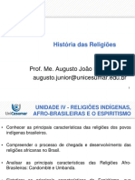 História Das Religiões: Prof. Me. Augusto João Moretti Junior Augusto - Junior@