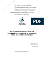 Analisis Fundamentacion Legal Educacion