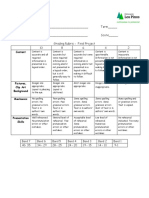 Rubric - Final Project