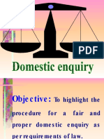 Domestic Enquiry