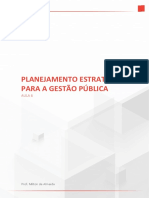 Planejamento Estratégico para A Gestão Pública: Aula 6