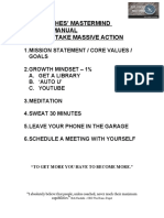 Mastermind - 6 Steps For Massive Action