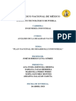 Plan Nacional de Desarrollo Industrial