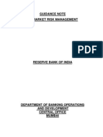 Guidance Note On Market Risk Management