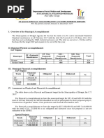 Sibagat - ADS Quarterly Narrative Accomplishment Report .