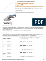 Bosch Grinders GWS20 and GWS 22