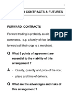 Forward Contracts & Futures