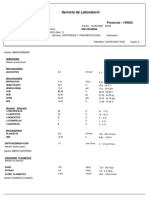 Servicio de Laboratorio: Protocolo: 149302