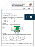 Matemática I Aval Diagn 9ºano 2015