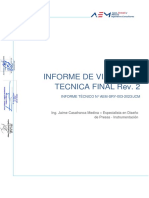 Informe de Presa A Nivel de Perfil Form