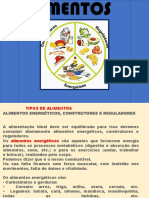 Alimentos Energéticos, Construtores e Reguladores