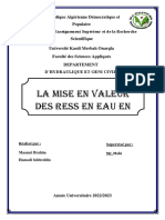 Développement Des Ressources en Eau en Algérie