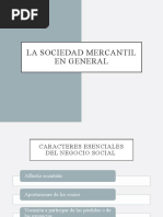 La Sociedad Mercantil en General