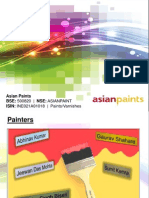 Asian Paints Bse: 500820 - Nse: Asianpaint ISIN: INE021A01018 - Paints/Varnishes