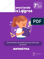 7.° - Justificaciones Técnicas de Ítems