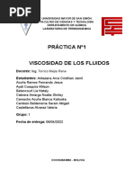 Practica #1 VISCOSIDAD DE LOS FLUIDOS - Documentos de Google