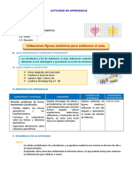 D2 A1 SESION MAT. Elaboramos Figuras Simétricas para Ambientar El Aula.