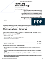 Daily Wages Comoros