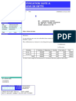 Notification Suite A Releve de Dette