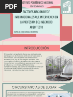 2.3.1-Factores Nacionales e Internacionales Que Intervienen en La Profesion Del Ing - Arq.