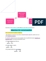 Adjective Normal Position