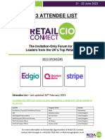 Retail Cio Connect 2023 Attendee List pdf9VyjVMrc4x9VTFtEfNRPfRoiMeKGoiEqGjqYwqD9