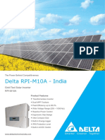 Delta Solar Commercial Three Phase 10kw String Inverter Datasheet India