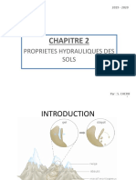 Chapitre 2 - Proprietes Hydrauliques Des Sols