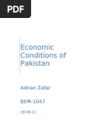 Assignment#1 Economic Conditions of Pakistan