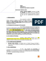 Demanda de Mejor Derecho A La Posesión - 01