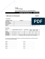 Calibration of A Rotameter