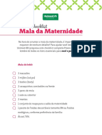 Checklist - Mala Da Maternidade