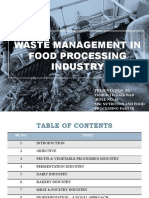 Waste Management in Food Processing Industry