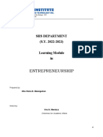 Entrepreneurship Module 1