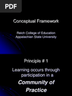 Conceptual Framework: Reich College of Education Appalachian State University