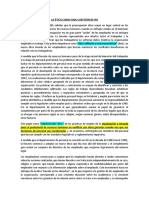 La Ética Como Una Cuestión de RH