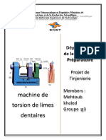 Machine de Torsion de Limes Dentaires: Département de La Formation Préparatoire