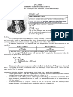 Learning Activity Sheet No. 1 Boyles Law