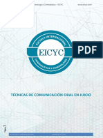 Tecnicas de Comunicacion Oral en Juicio