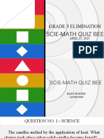 Math-Science Quiz Bee Grade 5