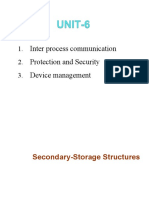 Unit 6 - Secondary Storage Structures Unit 6