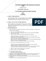 ISSUANCE OF DEVELOPMENT PERMIT DP Subdivision Memorial MPDC