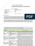 Programacion Curricular de Ciencia y Tecnologia Primer Grado 2