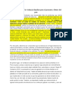 Consecuencias de La Violencia Familiar para El Presente y Futuro Del País