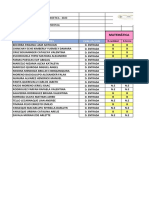 Registro de Evaluacion Diagnostica de Entrada 4 Años B