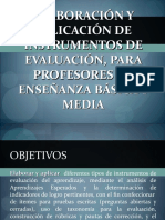 Elaboración de Instrumentos de Evaluación