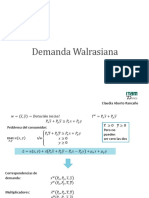 Demanda Walrasiana 